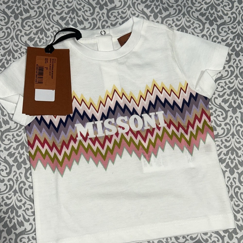 Missoni Kids Multicolor Zigzag Tee